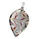 Lampwork Multicolor Leaf Glass Pendant for Necklace - 1 Piece